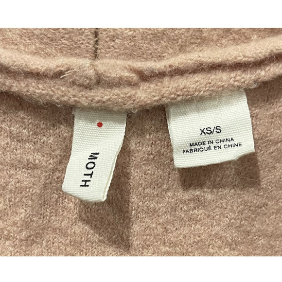 MOTH Peach Open Wool Cardigan - Picture 2 of 6